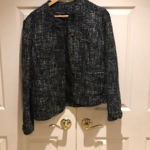 Grey knit jacket